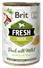 Brit Fresh Duck with Millet качка, пшоно д/собак