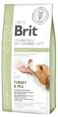 Brit GF VetDiets Dog Diabetes з ідейкою та горохом