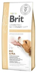 Brit GF VetDiets Dog Hepatic з яйцем, горохом, бататом та гречкою