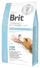 Brit GF VetDiets Dog Obesity при надмірній вазі з ягнятиною, індичкою та горохом