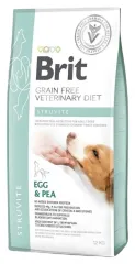 Brit GF VetDiets Dog Struvite з яйцем, індичкою, горохом та гречкою