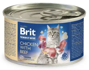 Brit Premium by Nature Cat курка з яловичиною