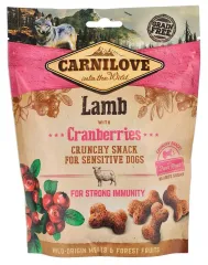 Ласощі Carnilove Dog Crunchy Snack ягня, журавлина