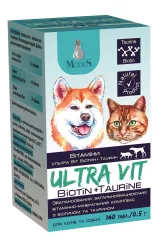 Вітаміни ModeS Ультра Віт Біотин + Таурин для котів та собак 140 таблеток по 0.5 г