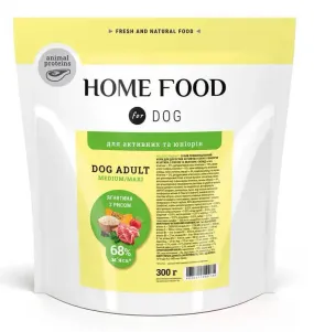 Home Food з ягням та рисом для активних собак середніх та великих порід